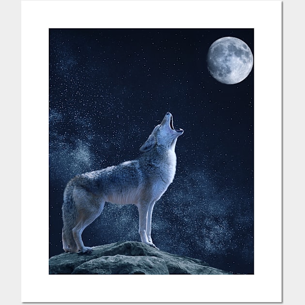 Wolf Wall Art by VekiStore